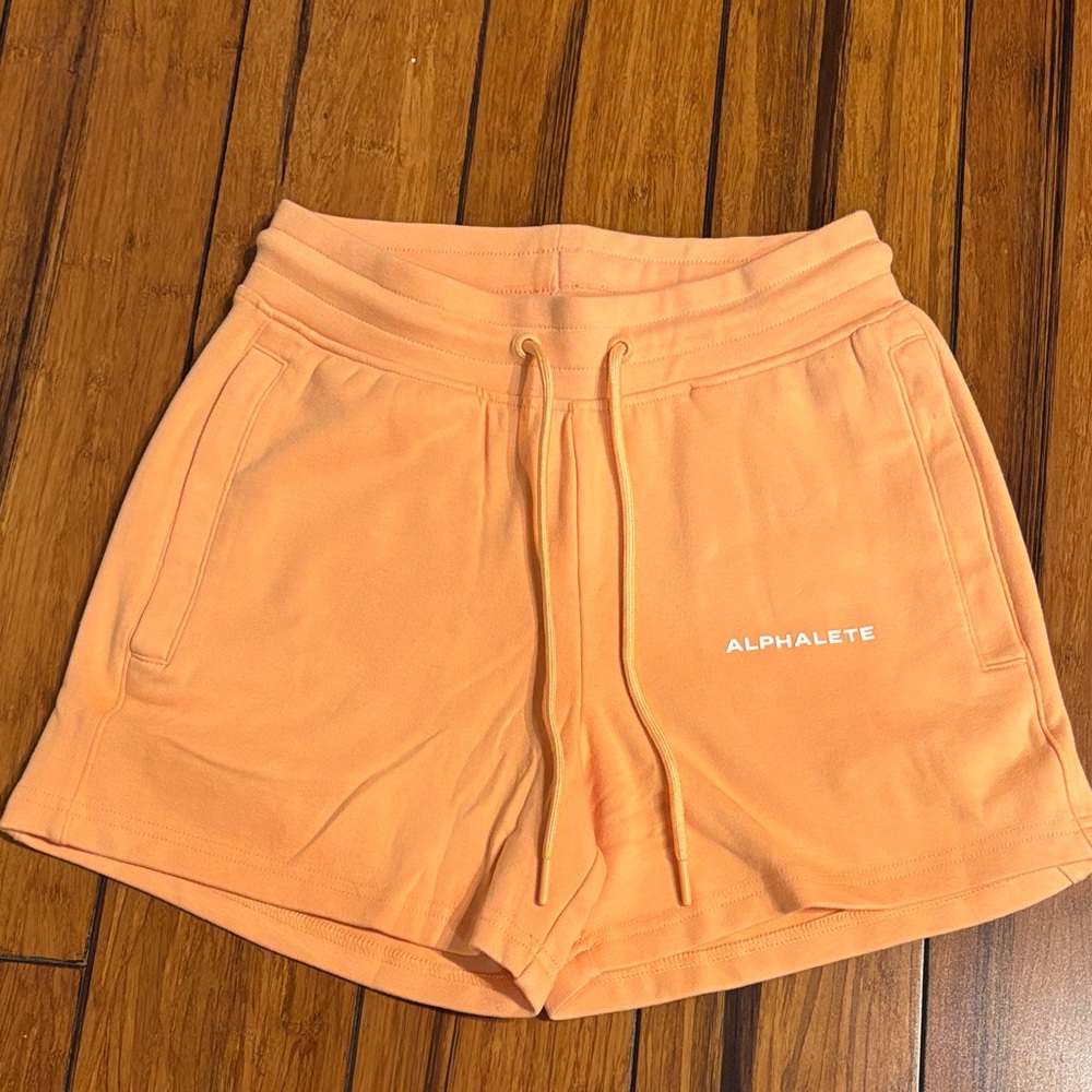 NWOT Alphalete Women's Peach Athletic Shorts